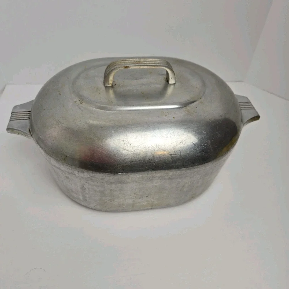 Wagner Ware 4265  Magnalite Vtg Sidney Dutch Oven Roaster Aluminum Pot With Lid